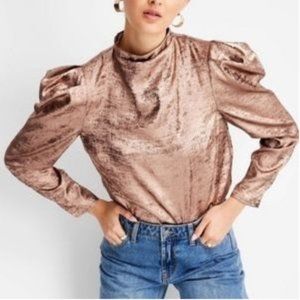 Future Collective  Metallic Copper Blouse, XS